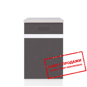 Тумба Junona Line D1D/50/82 P серый вольфрам BRW...